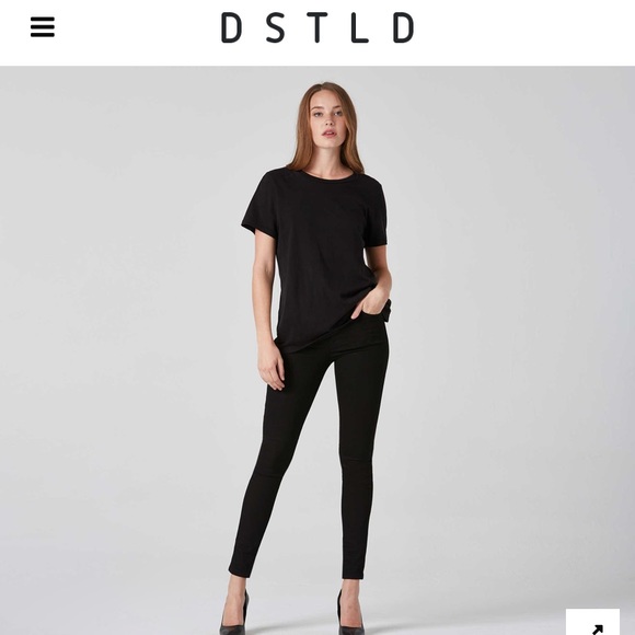 NWT Black denim DSTLD 29x30 - Picture 2 of 3